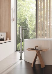 Смеситель для ванны KLUDI BOZZ напольный, хром (385900576)