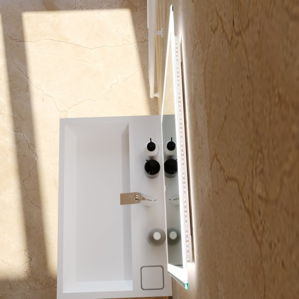 Зеркало MIXLINE &amp;quot;Норма-Лайт&amp;quot; 600*800 (ШВ) ал. профиль, сенсорный выключатель,светодиодная подсветка - LED-00002574 