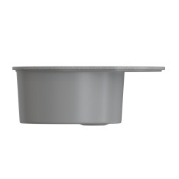 Мойка ML-GMS08 СТАНДАРТ овальная с крылом, темно-серый (309), 570*460*170мм - 00-00002564