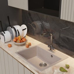 Мойка ML-GM15 КОМФОРТ песочная (302), 560*500*180мм - 00-00009348