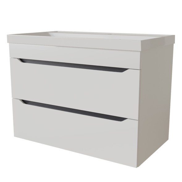 Тумба д/ванной &amp;quot;Лайн-80&amp;quot; подвесная  под раковину Fest-80 (Sanita Lux) (ПВХ) - 553013 