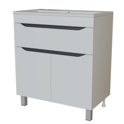 Тумба д/ванной &amp;quot;Лайн-70&amp;quot; 1 ящик под раковину Марго-70 (MIXLINE) (ПВХ) - 555464 