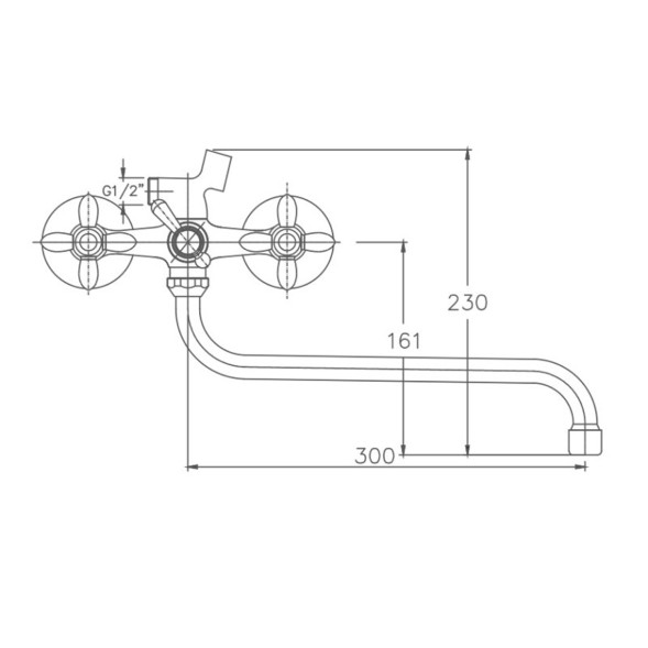 Душевая система 35к HB24803-7 HAIBA лейка &amp;quot;Тропический душ&amp;quot; НЕРЖ/ЧЕРНЫЙ - HB24803-7 