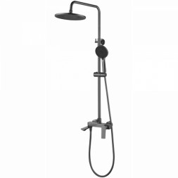 Душевая система 35к HB24816-3 HAIBA лейка "Тропический душ" оружейная сталь - HB24816-3