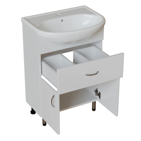 Тумба д/ванной &amp;quot;МИСТРАЛЬ-60&amp;quot; под рак.Уют-60 (ROSA) (ПВХ) (разбор) - 556883 