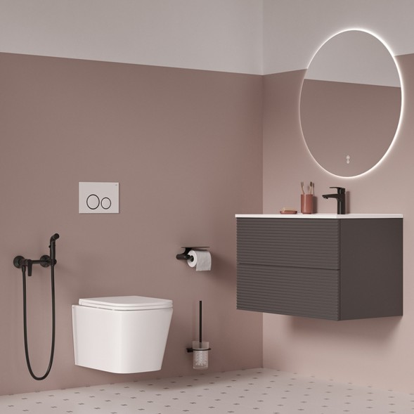 Унитаз подвесной безободковый IDDIS BILRNSEI25 &amp;quot;Bild&amp;quot; сиденье дюропласт, микролифт - BILRNSEI25 