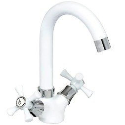 Смеситель для раковины 1/2 кер R13332 FRUD п/гайку Белый - R13332 