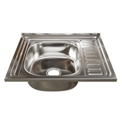 Мойка 60х50 (0,8) лев вып 3 1/2 MIXLINE 18см с сифоном - 538194