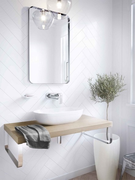 Смеситель настенный KLUDI AMEO для умывальника, внешняя монтажная часть, длина излива 235 мм, хром (412450575)