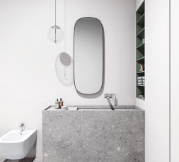 Смеситель настенный KLUDI AMEO для умывальника, внешняя монтажная часть, длина излива 235 мм, хром (412450575)