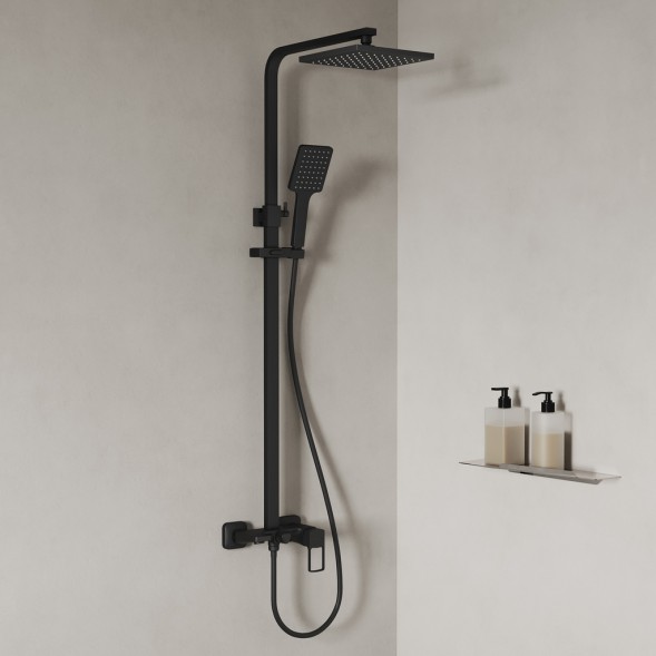 Душевая система 35к IDDIS BILBL1Fi06 &amp;quot;Bild&amp;quot; лейка &amp;quot;Тропический душ&amp;quot; Черный - BILBL1Fi06 