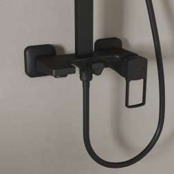 Душевая система 35к IDDIS BILBL1Fi06 "Bild" лейка "Тропический душ" Черный - BILBL1Fi06