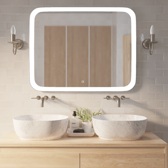 Зеркало MIXLINE &amp;quot;Стив&amp;quot; 1000*800 (ШВ) сенсорный выключатель, светодиодная подсветка - ФР-00001304 