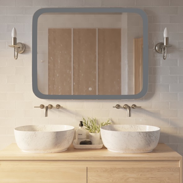 Зеркало MIXLINE &amp;quot;Стив&amp;quot; 1000*800 (ШВ) сенсорный выключатель, светодиодная подсветка - ФР-00001304 