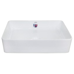 Раковина-чаша Creo Ceramique 500х350х120 накладная, прямоугольная, керамика, белый глянцевый (PU3500)