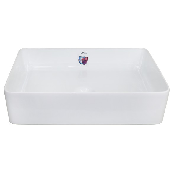 Раковина-чаша Creo Ceramique 500х350х120 накладная, прямоугольная, керамика, белый глянцевый (PU3500)