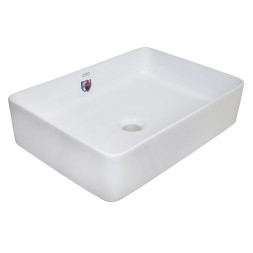 Раковина-чаша Creo Ceramique 500х350х120 накладная, прямоугольная, керамика, белый глянцевый (PU3500)