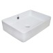 Раковина-чаша Creo Ceramique 500х350х120 накладная, прямоугольная, керамика, белый глянцевый (PU3500)