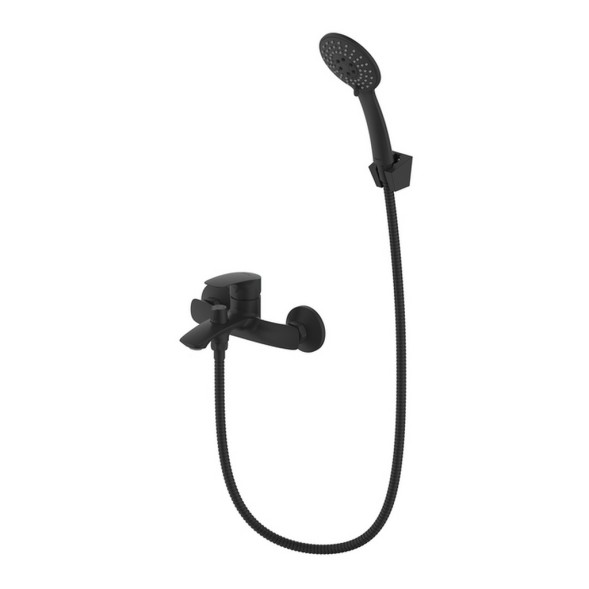 Смеситель для ванны 35к Milardo RORBL00M02 &amp;quot;Rora&amp;quot; с душ. аксессуарами, ЧЕРНЫЙ матовый - RORBL00M02 