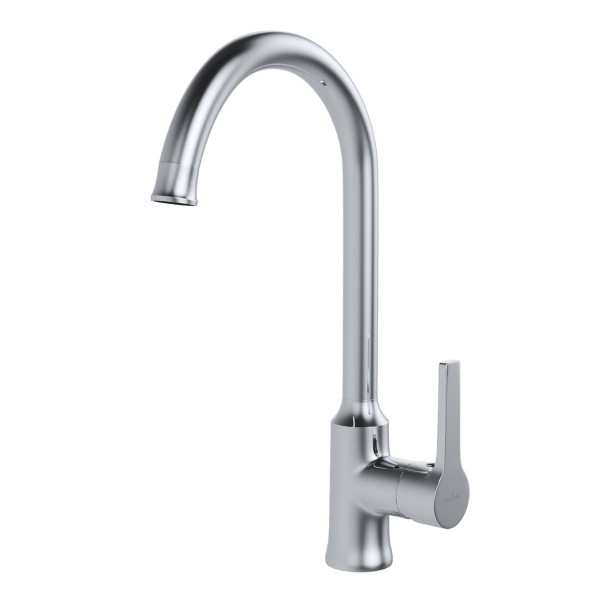 Смеситель для кухни 35k MIXLINE ML22-032 &amp;quot;Round&amp;quot; высокий излив боковая ручка - ML22-032 