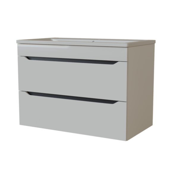 Тумба д/ванной &amp;quot;Лайн-70&amp;quot; подвесная  под раковину Марго-70 (MIXLINE) (ПВХ) - 555463 