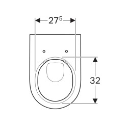 Унитаз подвесной Geberit ACANTO безободковый, белый (500.600.01.2)