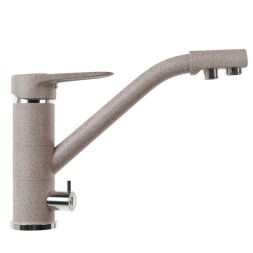 Смеситель для кухни 40к MIXLINE ML-GS05 (302) песочный с вых. для питьевого фильтра - 00-00001749 