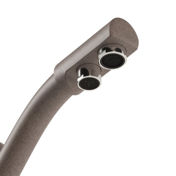 Смеситель для кухни 40к MIXLINE ML-GS05 (302) песочный с вых. для питьевого фильтра - 00-00001749 