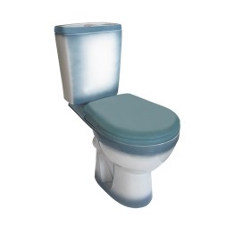 Унитаз-компакт &amp;quot;Рио&amp;quot; зеленый (гориз, нижн, сид. полип., 2-кн.арм.) (Rosa) - 4640021065730 