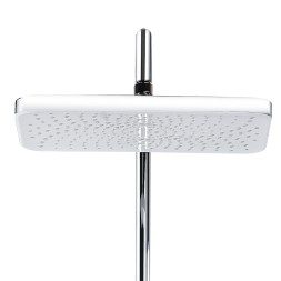 Душевая колонна Azario ARIZONA со смесителем для ванны, с поворотным изливом, прямоугольная, хром (AZ-20S)