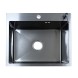 Кухонная мойка AZARIO NICOLE (500*500*220) нержавеющая сталь черная (сифон, диспенсер,коландер) (AZB5050N)