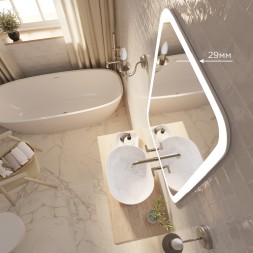 Зеркало MIXLINE "Стив" 685*915 (ШВ) сенсорный выключатель, светодиодная подсветка - ФР-00001480