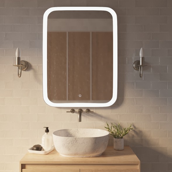 Зеркало MIXLINE &amp;quot;Стив&amp;quot; 685*915 (ШВ) сенсорный выключатель, светодиодная подсветка - ФР-00001480 