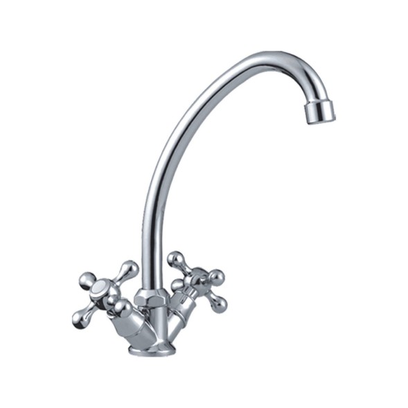 Смеситель для кухни 1/2 кер CN4008 CRON высокий пов. излив, ХРОМ - CN4008 