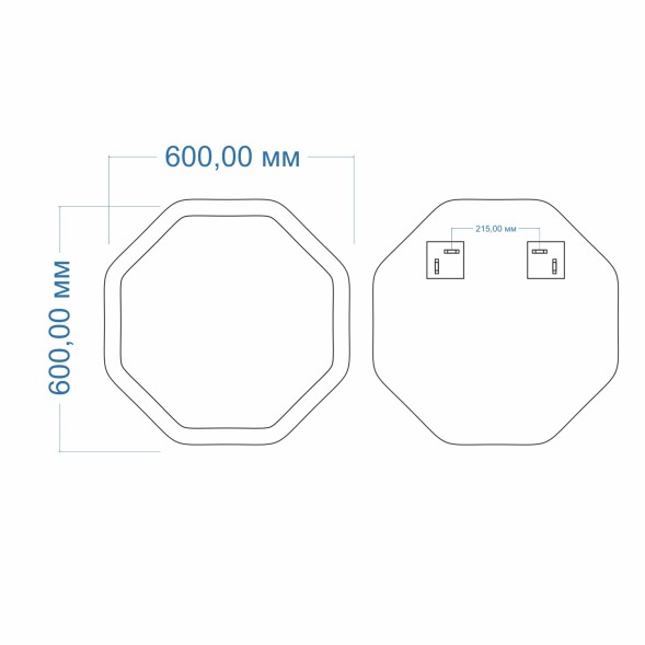 Зеркало MIXLINE &amp;quot;Герда&amp;quot; 600*600 (ШВ) гравировка - MLZ.Grd.6-6 