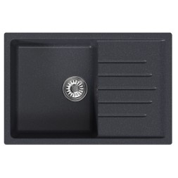 Мойка ML-GM19 КОМФОРТ с крылом, антрацит  (343),  750*500*200мм - 00-00009405 