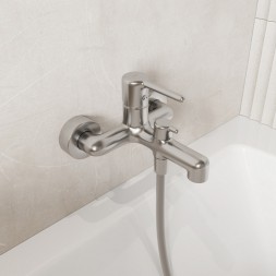 Смеситель для ванны 35к IDDIS AIGBC00i02WA &amp;quot;Aiger&amp;quot; без душ. аксессуаров, ХРОМ матовый - AIGBC00i02WA 