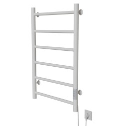 Полотенцесушитель MIXLINE VEGA 80х50 (таймер, 289 Вт, 6 перекладин) электрический БЕЛЫЙ - ML-556348