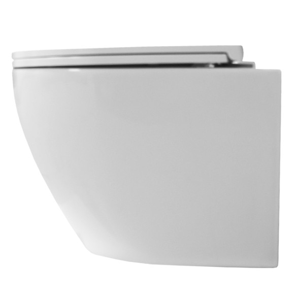 Унитаз подвесной Azario Blanco торнадо, с сиденьем микролифт, дюропласт 490*360*360 (AZ-9003WT)