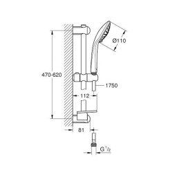 Душевой набор Grohe Euphoria 110 Massage (27231001)