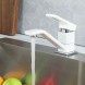 Смеситель для кухни 35k G4517-8 GAPPO длинный пов. излив, п/гайку, БЕЛЫЙ-хром - G4517-8 