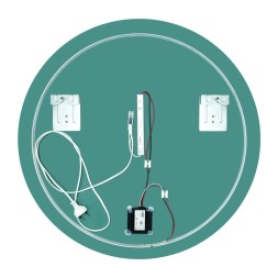 Зеркало MIXLINE "Саванна-Лайт" D500 сенсорный выкл., светодиодная открытая подсветка - LED-00002600