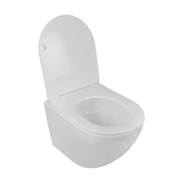 Сет LORANTO^ Инсталляция + Унитаз подвесной ESTER 360х485х320 с системой смыва Tornado, в комплекте с быстросъемным сиденьем микролифт, дюропласт (4501+87265)