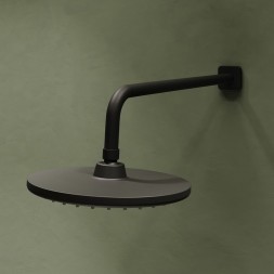 Душевая система 35к IDDIS RAYBL02i67 "Ray" лейка "Тропический душ", встраиваемая ЧЕРНЫЙ матовый - RAYBL02i67