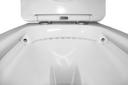 Унитаз подвесной Azario Teramo 480х365х360 безободковый, в комплекте с сидением микролифт, белый (AZ-0053 SP)