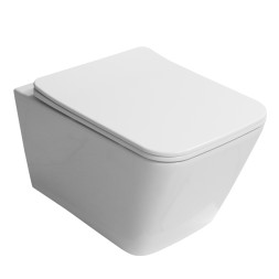 Унитаз подвесной Azario Indor Торнадо, с сиденьем микролифт/дюропласт 520*360*360 (AZ-9004WT)