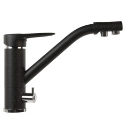 Смеситель для кухни 40к MIXLINE ML-GS05 (308) черный с вых. для питьевого фильтра - 00-00000612 