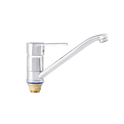 Смеситель для кухни 40к ПРОФСАН ПСМ-425-008 &amp;quot;ПЛЮС&amp;quot;  длин. пов. излив, без подводки, п/гайку ХРОМ - PSM-425-008 