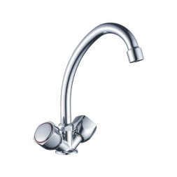 Смеситель для кухни 1/2 кер CN4009 CRON высокий пов. излив, ХРОМ - CN4009