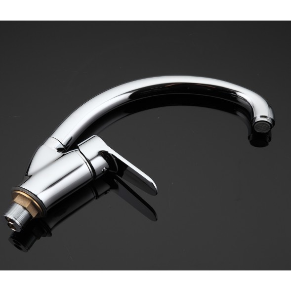 Смеситель для кухни 35к G4136 GAPPO высокий пов. излив, п/гайку, ХРОМ - G4136 